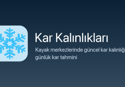 Kar Kalınlıkları uygulaması: kayak merkezlerinde güncel kar kalınlığı ve 5 günlük kar tahmini